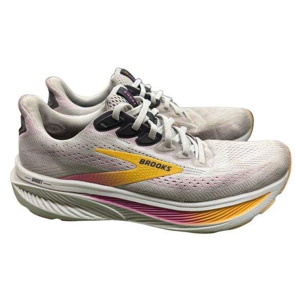 Brooks Shoes - Brooks Womens Ghost 17 1204311B070 Gray Running Shoes Sneakers Size 9.5 B
